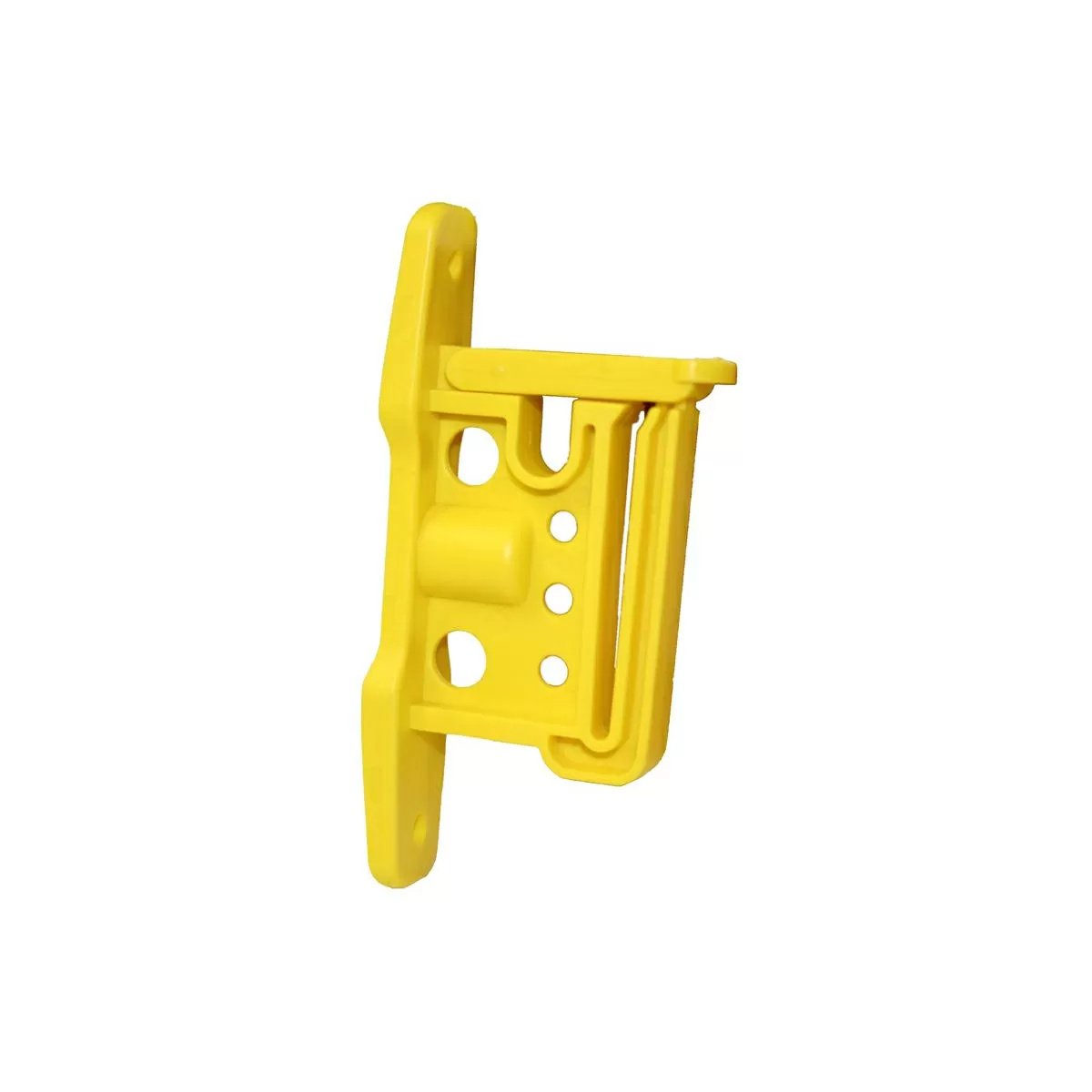 Parmak Easy Clip Wood Post Insulator for Polytape, Polywire & Rope - 25/bag Yellow