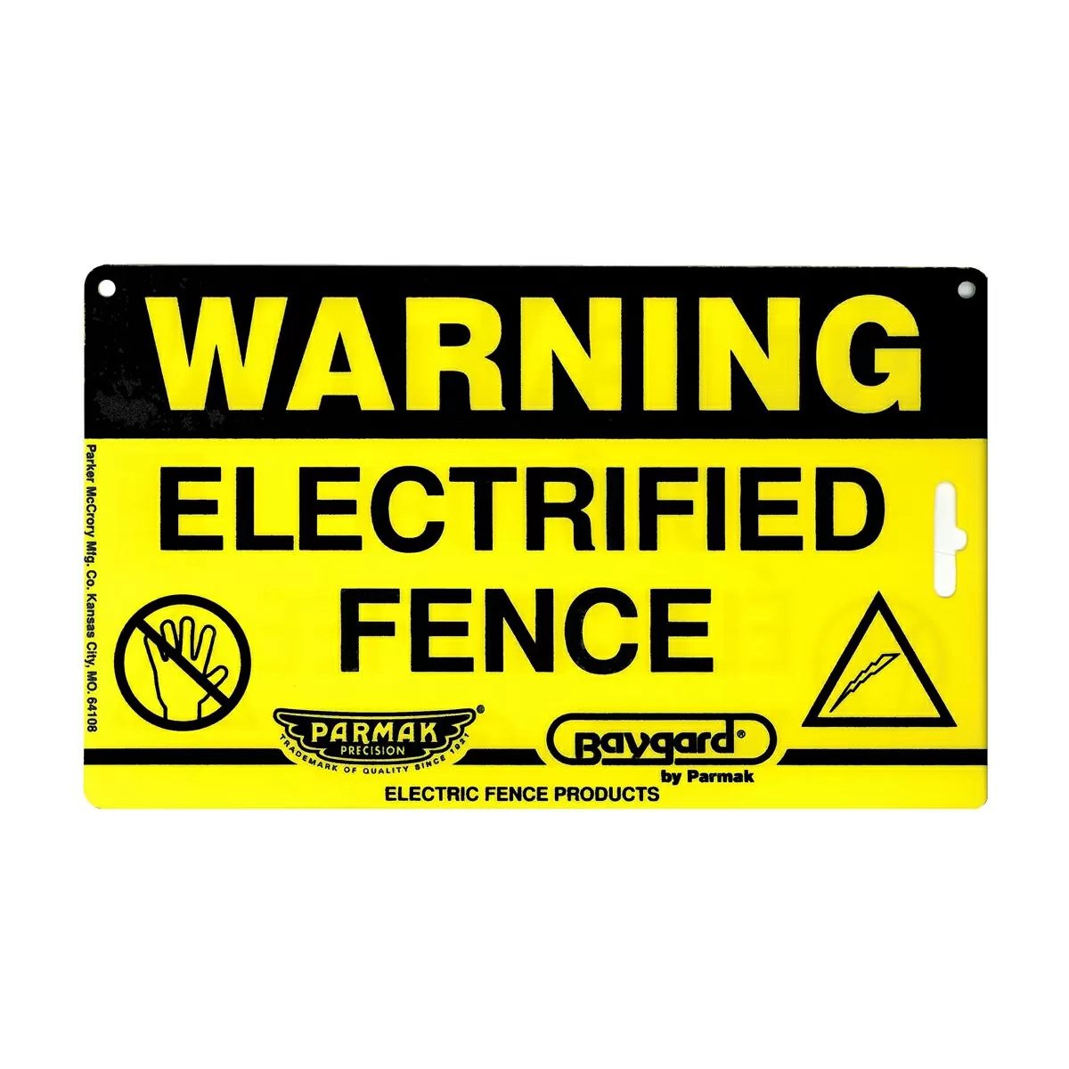 Parmak Baygard Electric Fence Warning Sign