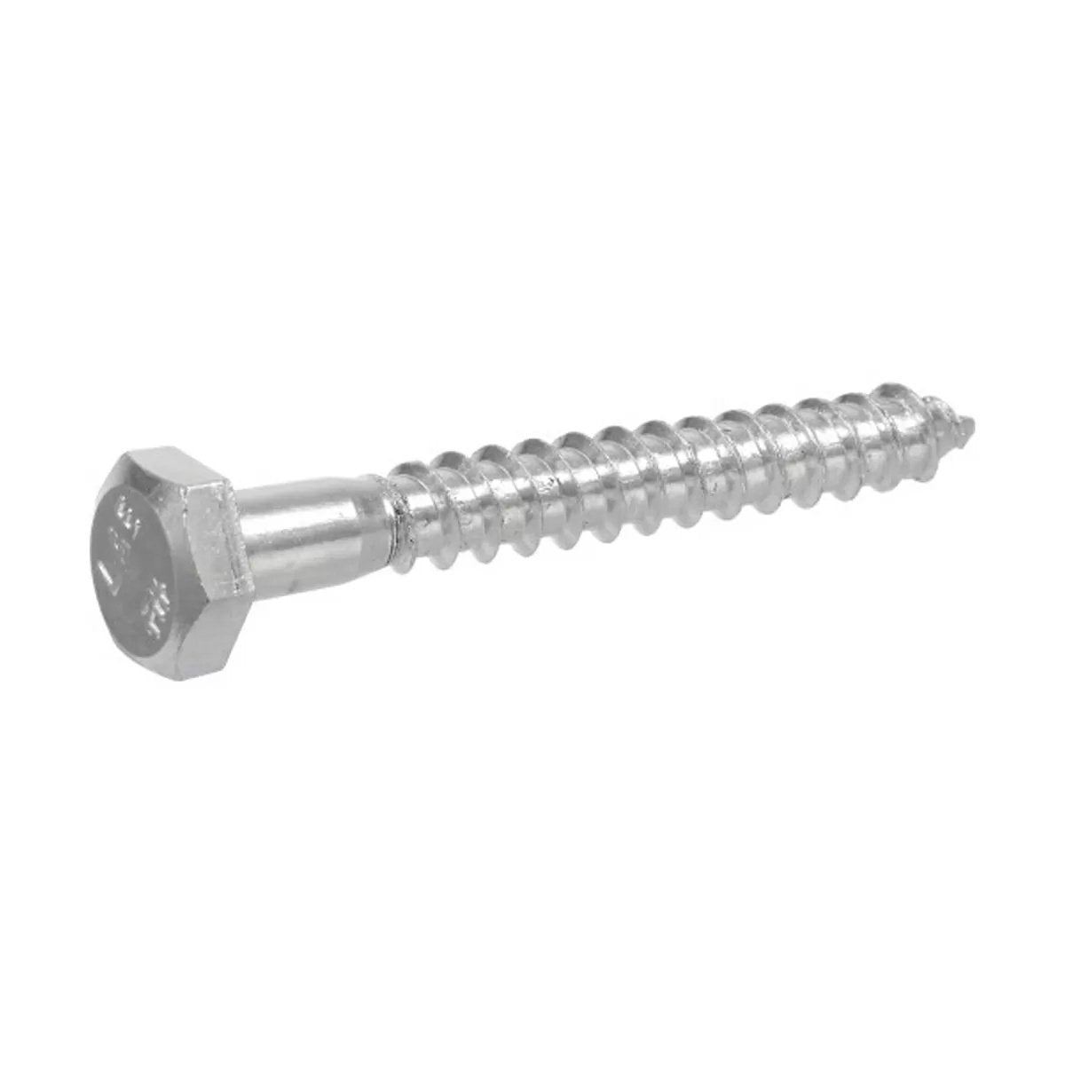 Zinc Hex Lag Screw - 3/8" x 3 1/2"