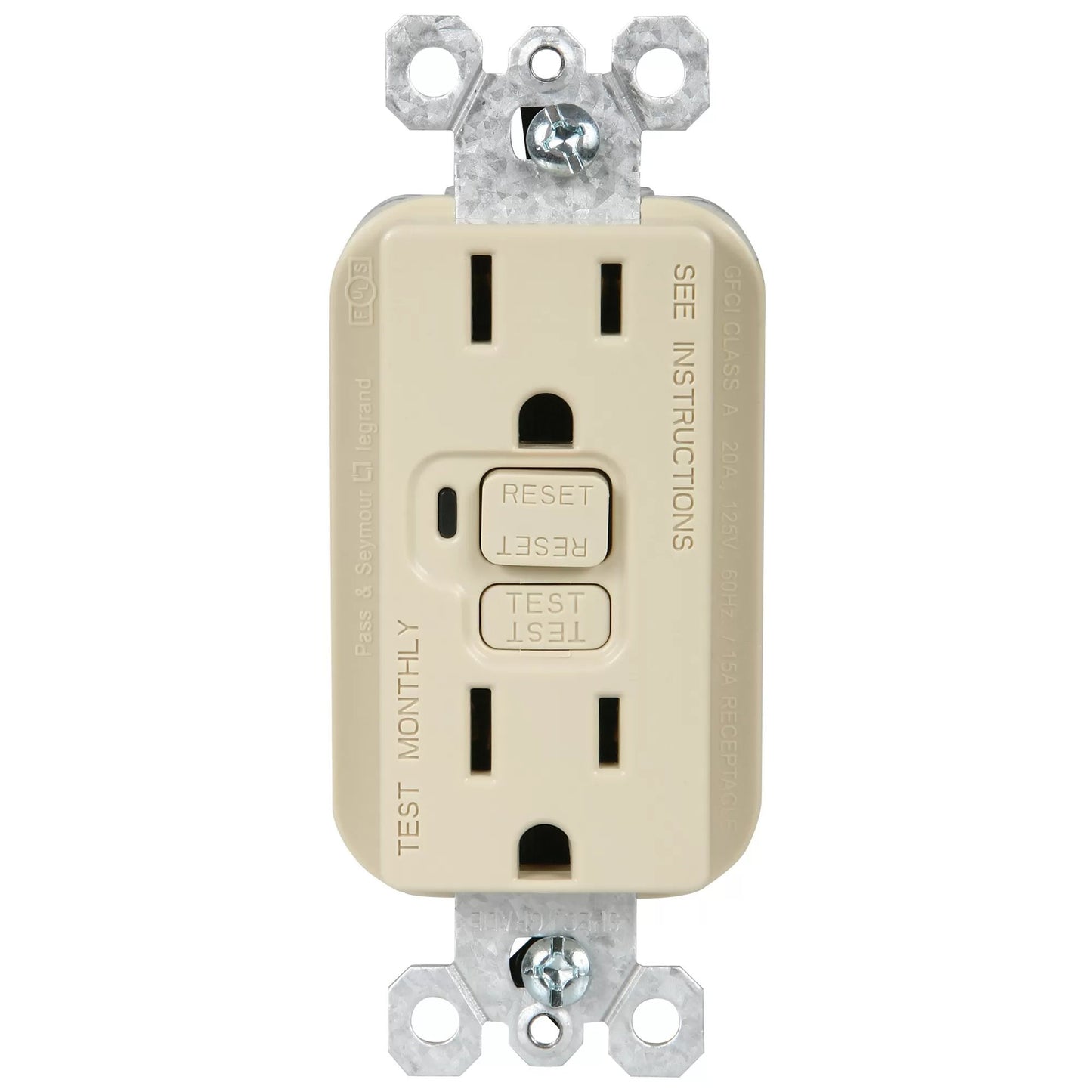 Wall Receptacles - 15 Amp GFCI - UL Listed