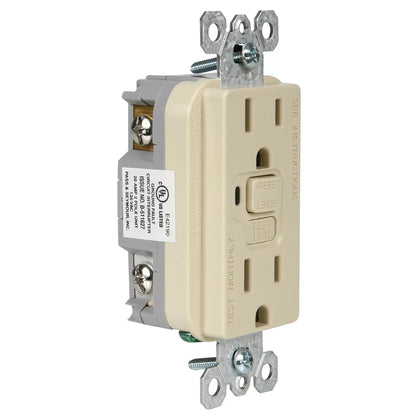 Wall Receptacles - 15 Amp GFCI - UL Listed