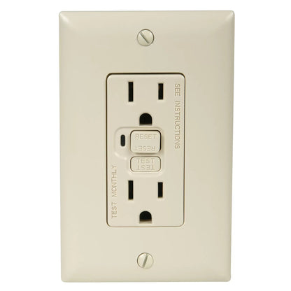 Wall Receptacles - 15 Amp GFCI - UL Listed