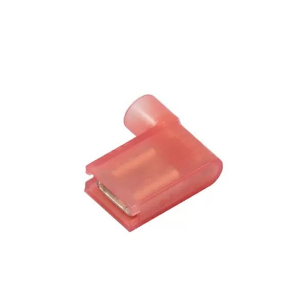 Clear Nylon-Insulated Push-On Flag Terminals 22-18 Ga.