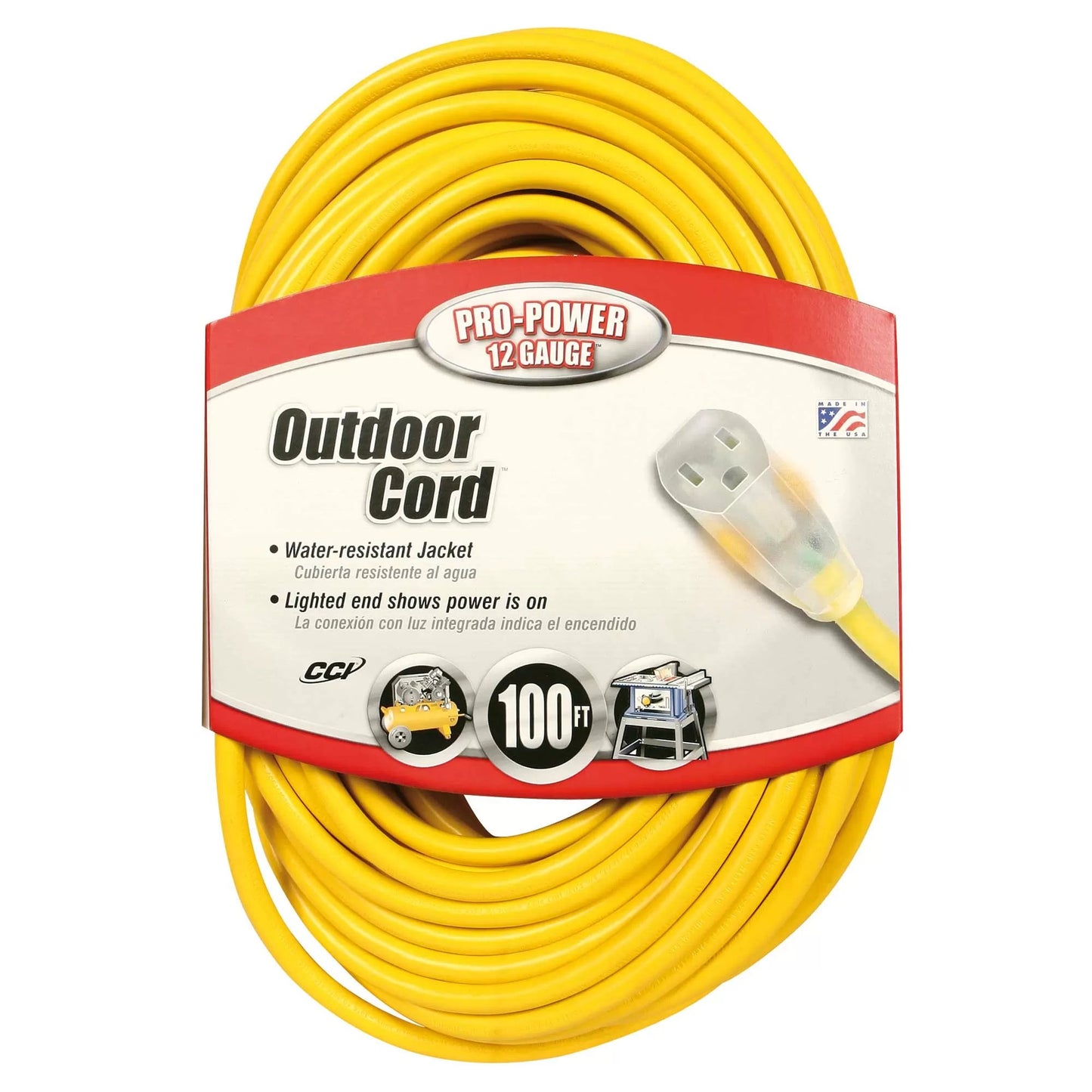 Indoor-Outdoor 12/3 Extension Cord - 100 ft.