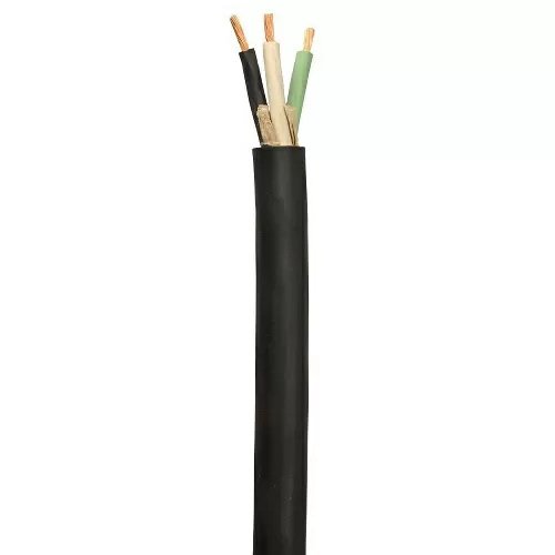 12/3 SJO Service Cord, Black - By the Foot