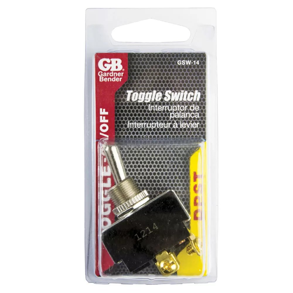 Bat Handle Toggle Switch - DPST, on/off