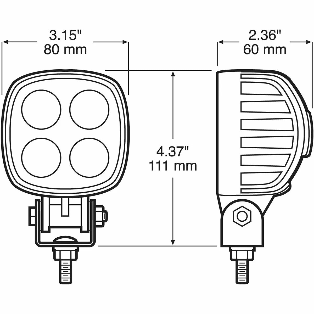 Peterson Great ® 3" x 3" LED Compact Work Light