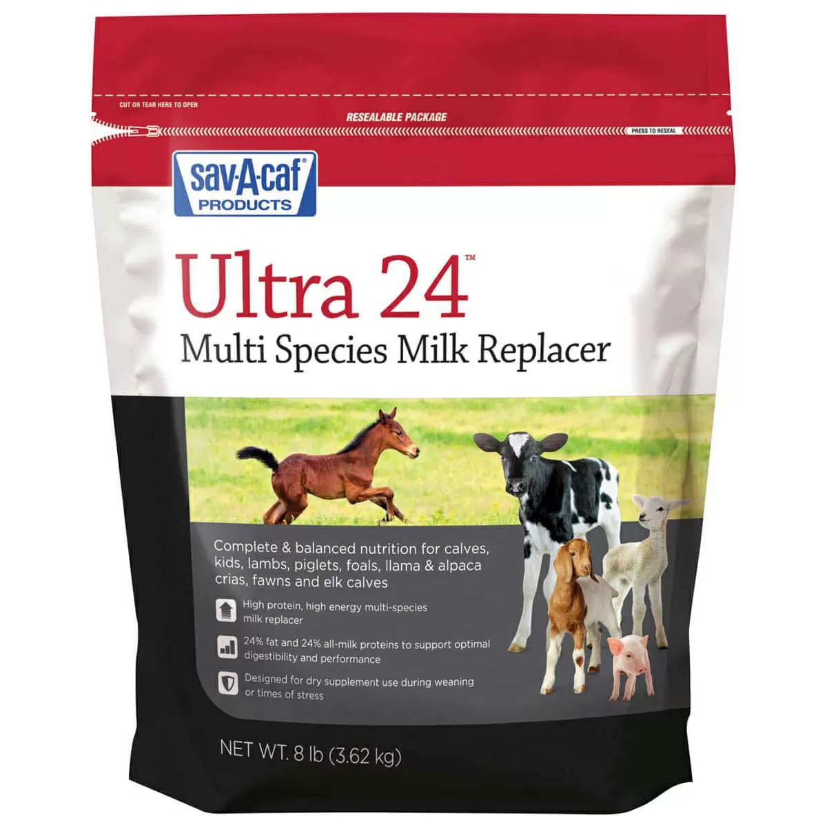 sav-a-caf Ultra 24™ Multi-Purpose Milk Replacer - 8 lb Bag