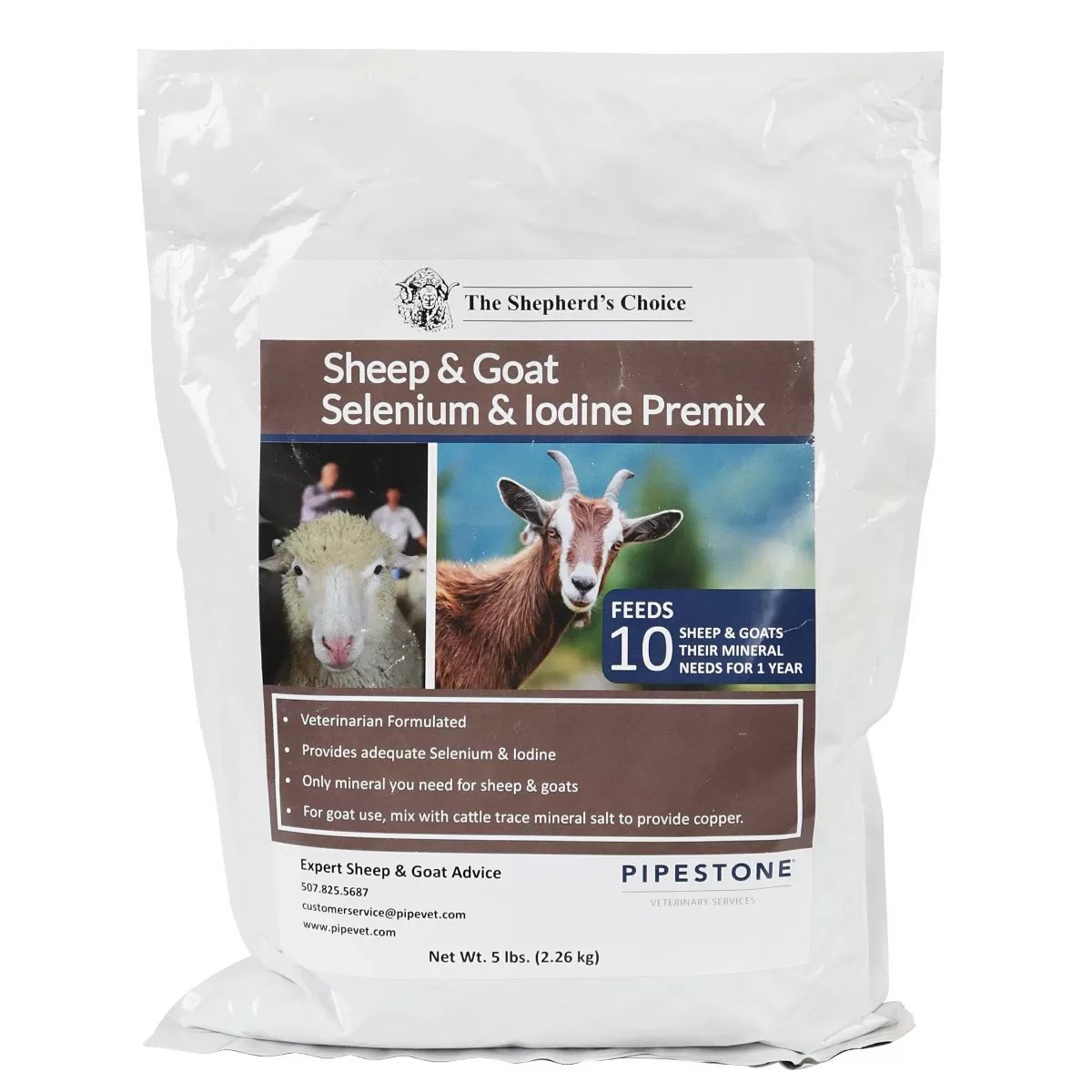 The Shepherd's Choice™ Sheep & Goat Selenium & Iodine Premix - 5 lb Bag