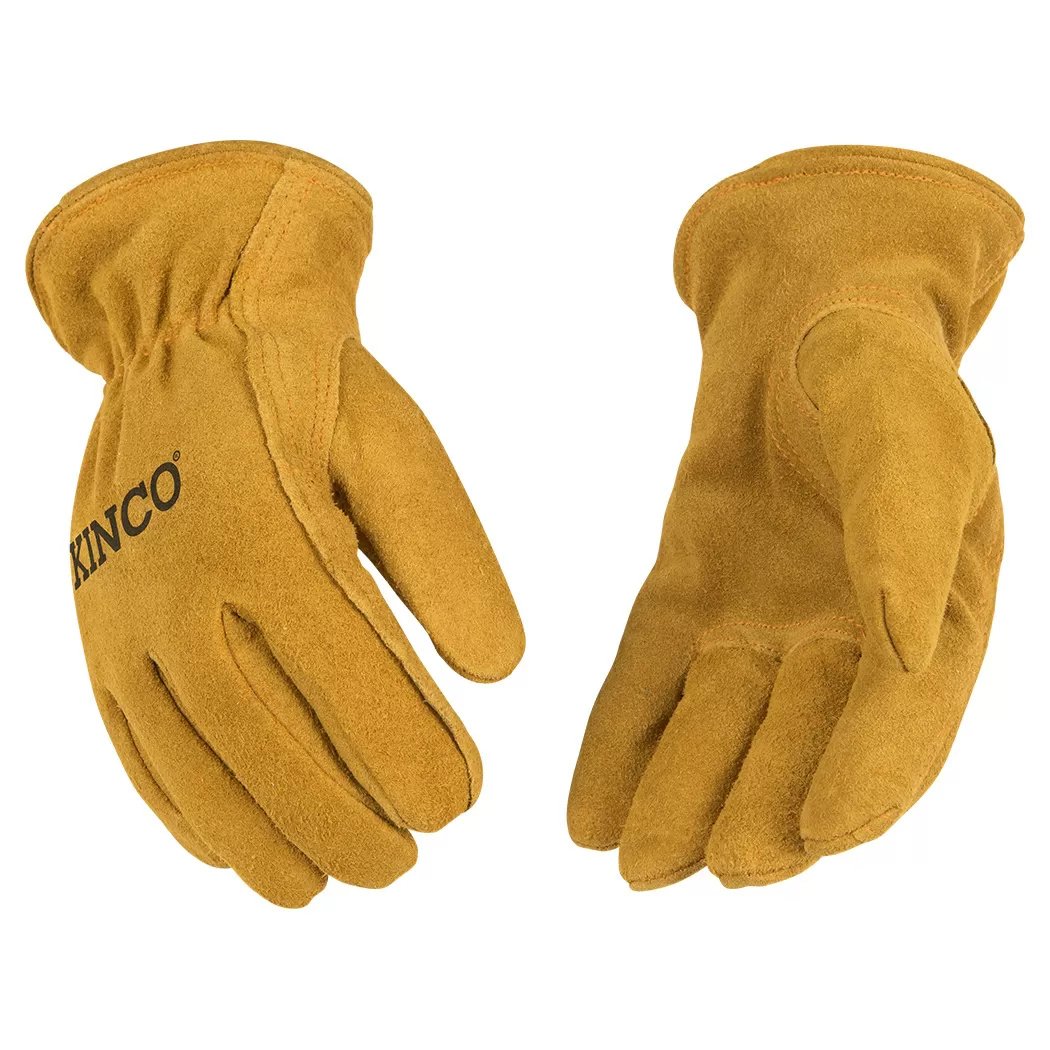 Kinco® Kids' Lined Suede Cowhide Driver Gloves