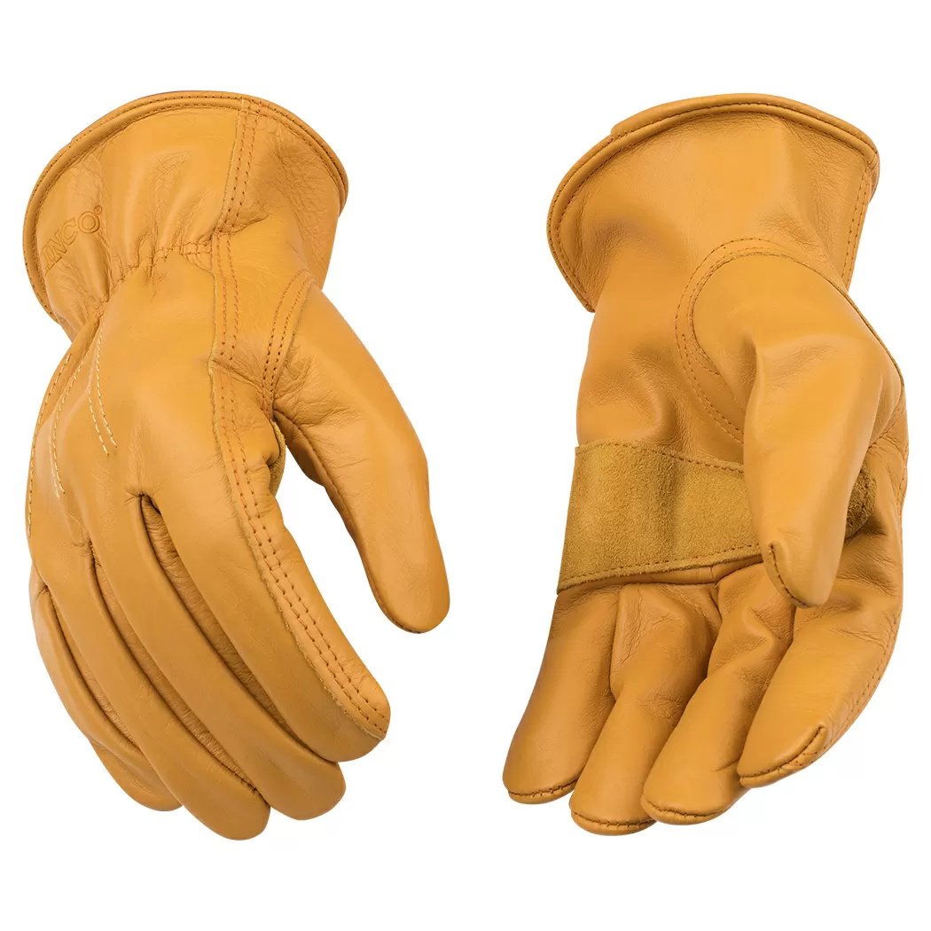 Kinco® Grain Cowhide Driver Gloves w/Palm Patch