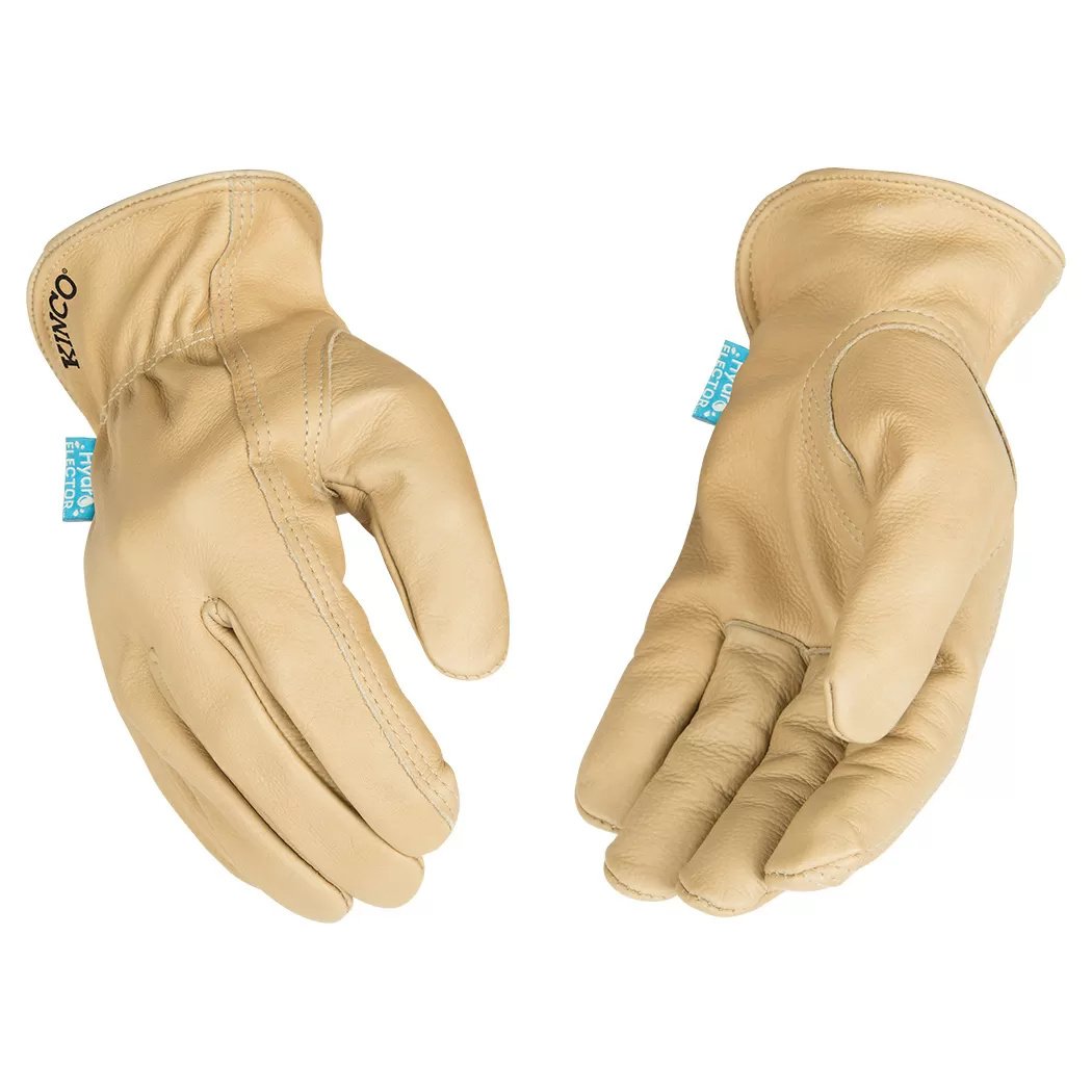 Kinco® Hydroflector™ Water-Resistant Premium Grain Cowhide Driver Gloves