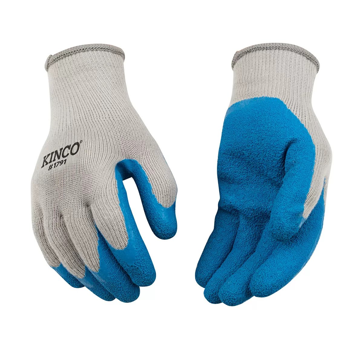 Kinco® Poly/Cotton Knit Shell w/Latex Palm Gloves - 3 Pack