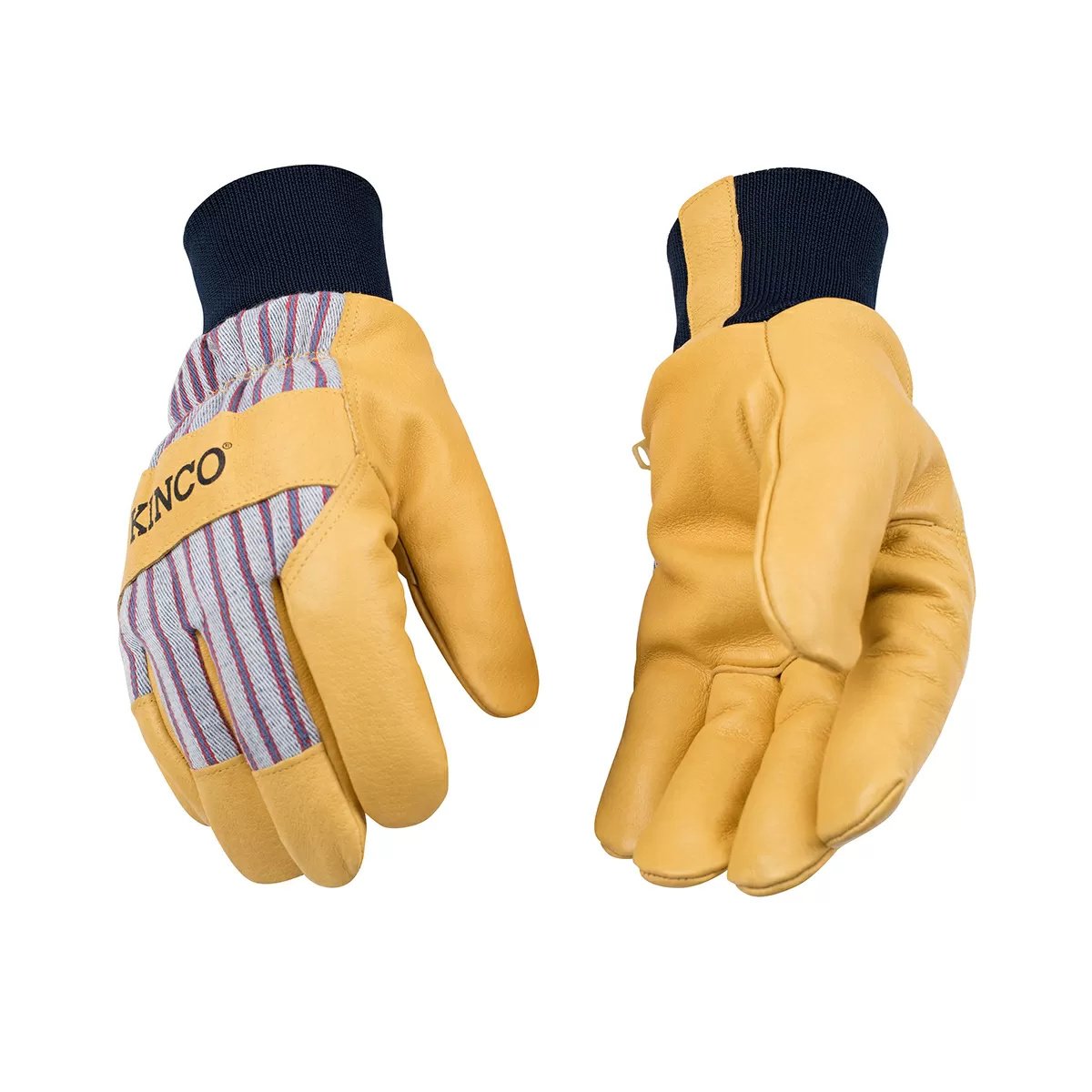 Kinco® 197KW™ Lined Grain Pigskin Gloves w/Knit Wrist - Kids