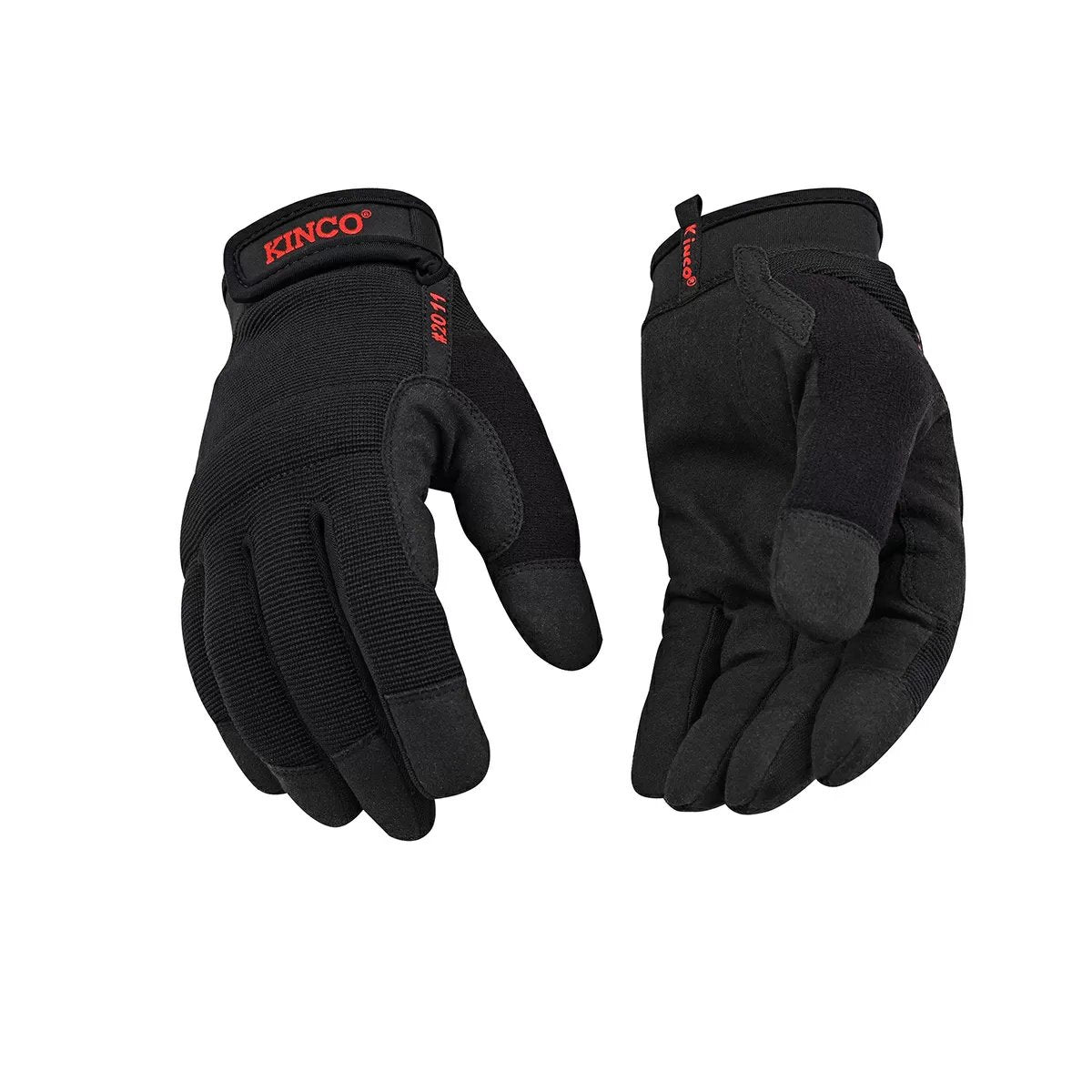 Kinco® Kincopro™ Black Synthetic Gloves w/Pull Strap