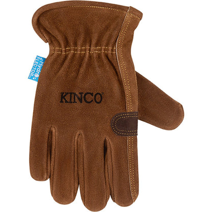 Kinco® Hydroflector™ Water-Resistant Premium Suede Cowhide Driver Gloves with Double Palm