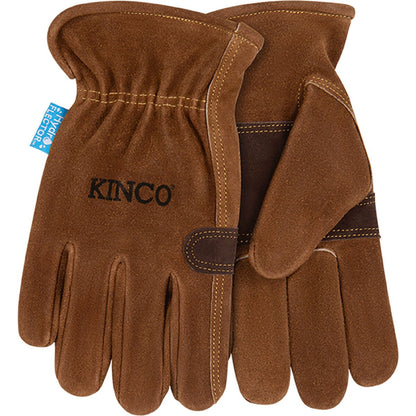 Kinco® Hydroflector™ Water-Resistant Premium Suede Cowhide Driver Gloves with Double Palm