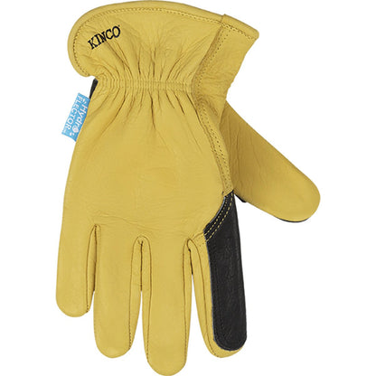 Kinco® Hydroflector™ Water-Resistant Premium Grain Buffalo Driver Gloves with Double Palm