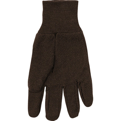 Kinco® 9 oz Brown Jersey Gloves with Mini PVC Dots