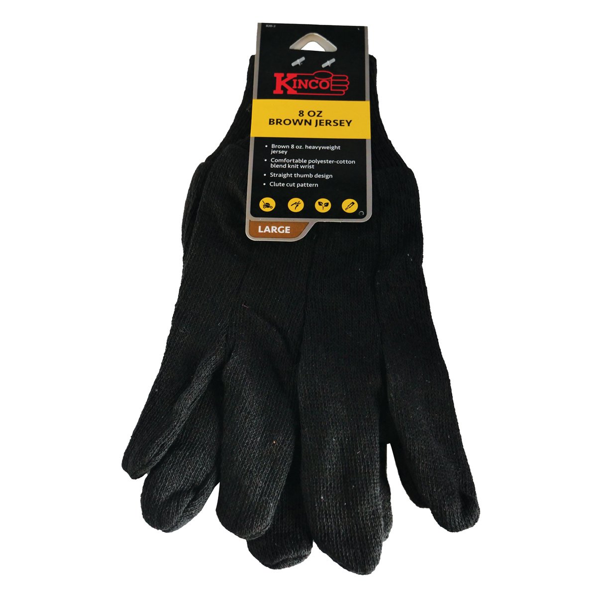 Kinco® 8 oz Brown Jersey Gloves