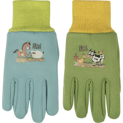 Kinco® Kids' Farm Friends 8 oz Jersey Gloves