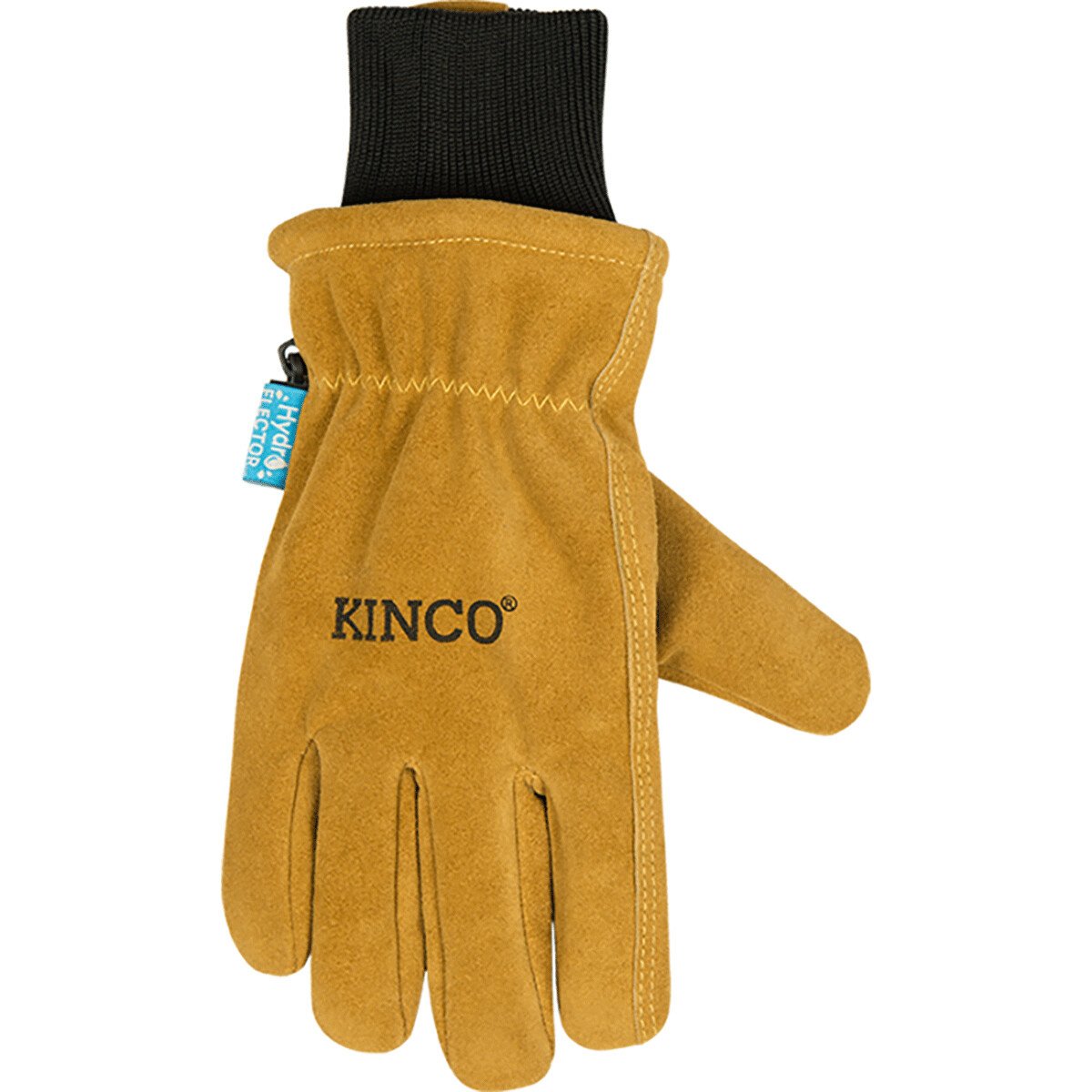 Kinco® Hydroflector™ Water-Resistant Premium Suede Cowhide Driver Gloves with Omni-Cuff