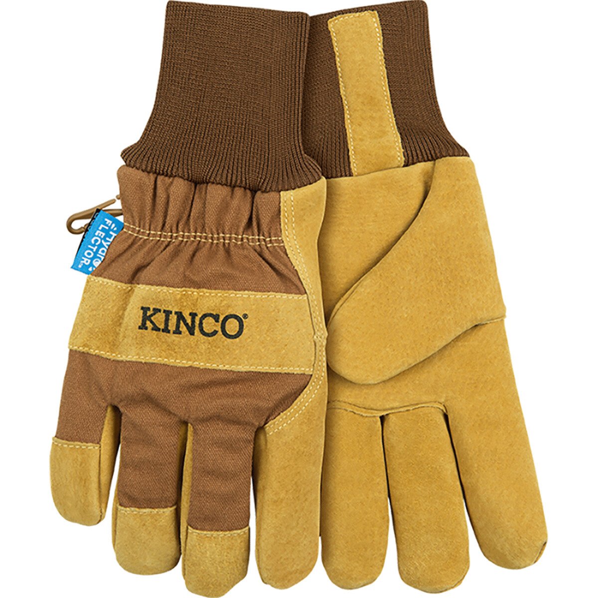 Kinco® Hydroflector™ Lined Waterproof Suede Pigskin Palm with Knit Wrist