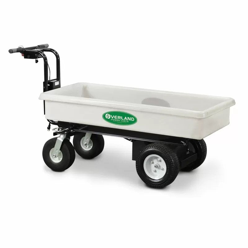 Overland Power Carts Electric Wagon - 6 Cubic Feet, 13" Flat Free Dual Ag Tires