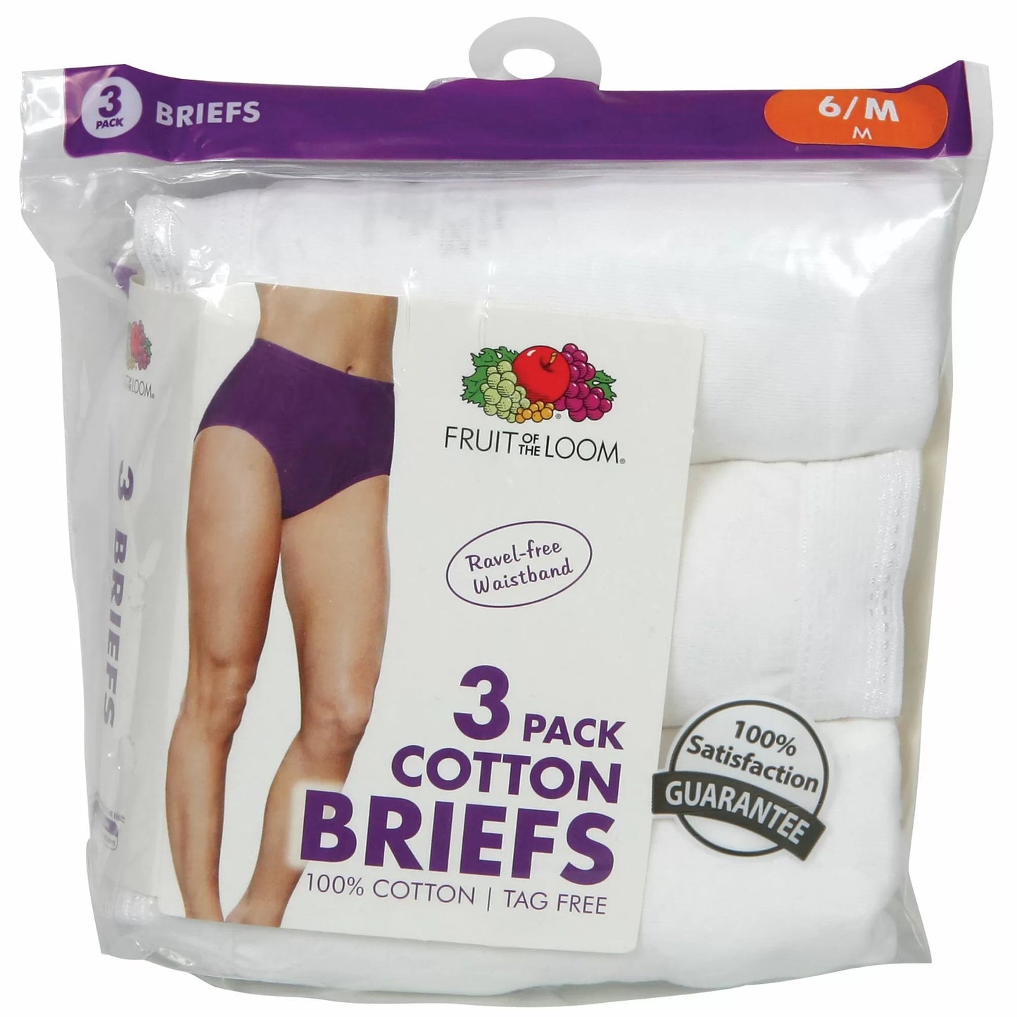 Fruit of the Loom® Women's Cotton Briefs - 3 Pk.