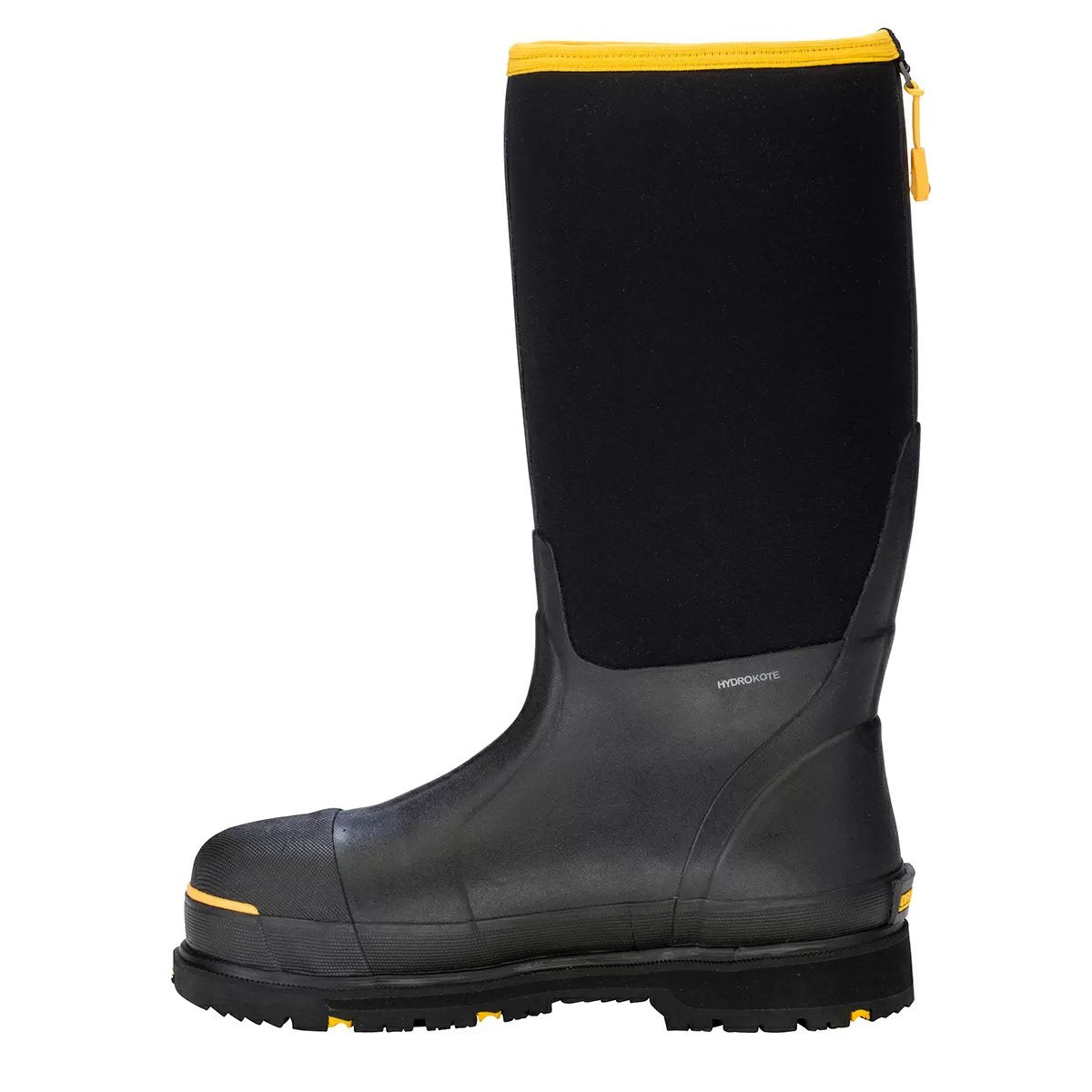 DRYSHOD® Steel Toe Hi Protective Work Boots - Black/Yellow