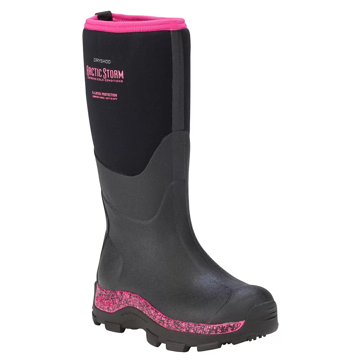 DRYSHOD® Artic Storm Women's Hi Boots - Black/Pink