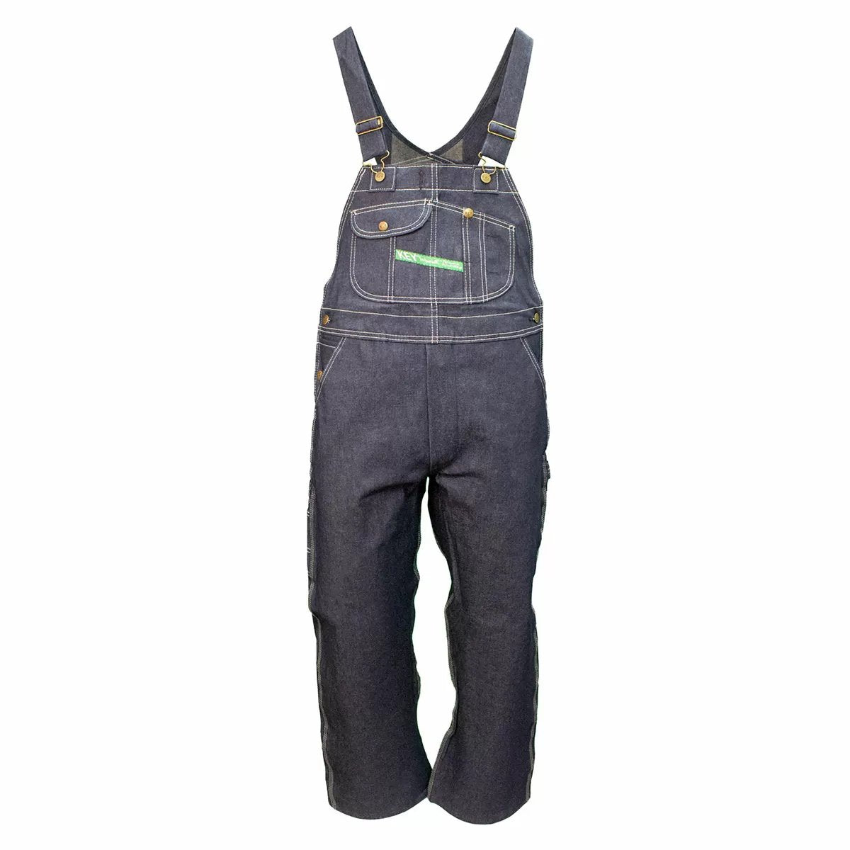 Key® Denim Unlined Bib Overall - Blue Denim