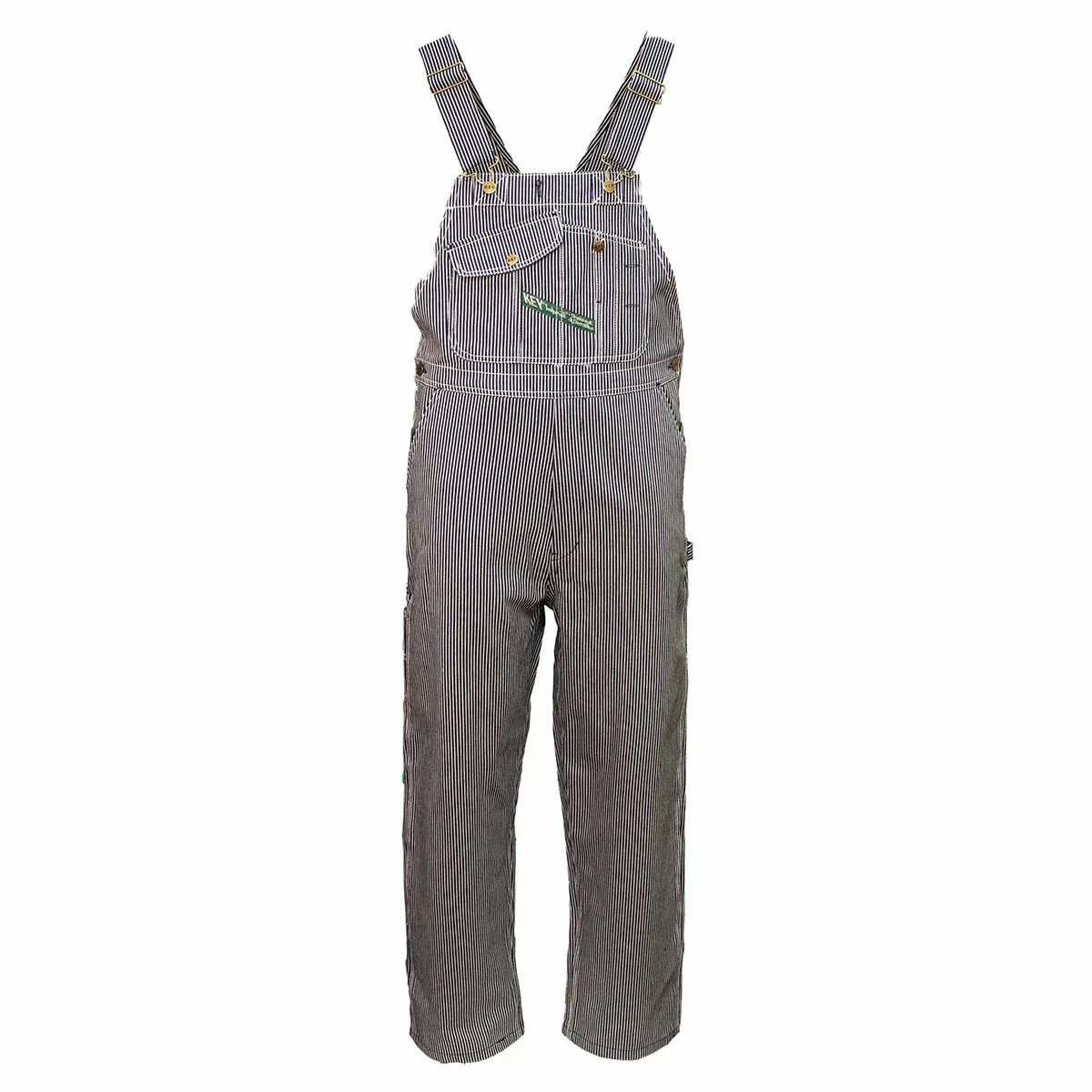 Key® Denim Unlined Bib Overall - Hickory Stripe