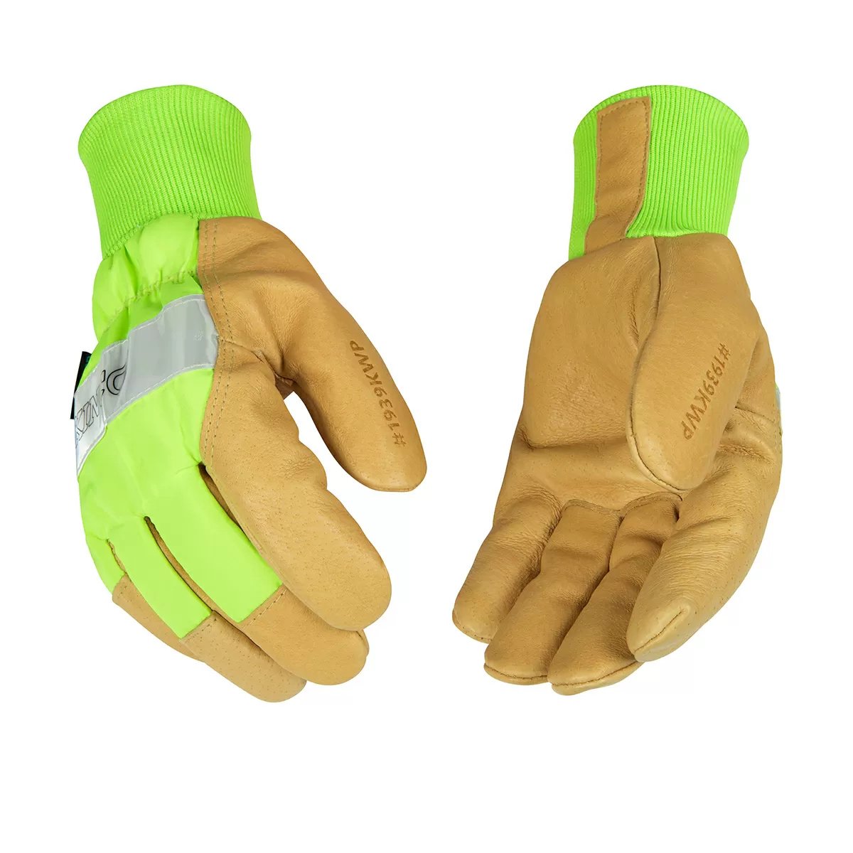 Kinco® HydroFlector™ Lined Hi-Vis Pigskin Palm Gloves