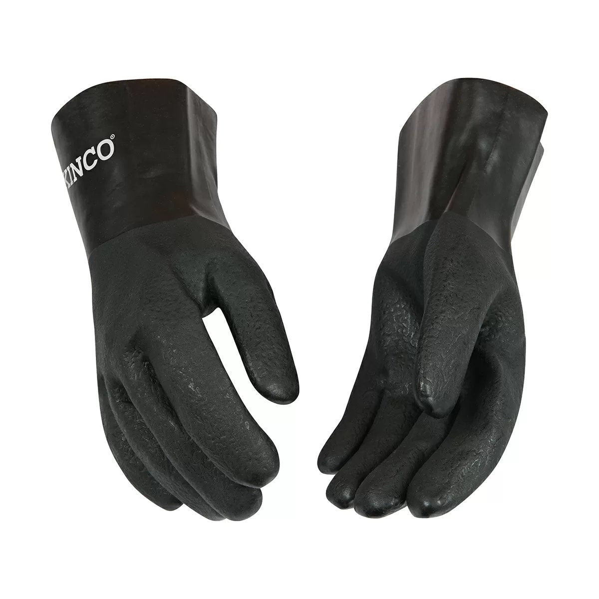 Kinco® 12" Sandy Finish Chemical PVC Gloves - One Pair