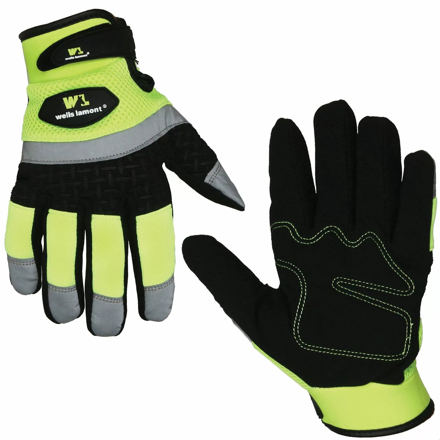 Wells Lamont® High Visibility Suede & Spandex Dexterity Gloves