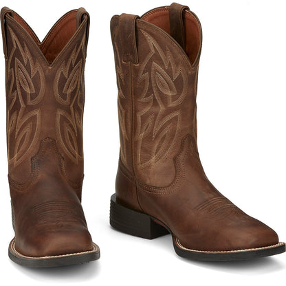 Justin® Canter 11" Western Boots - Dusky Brown