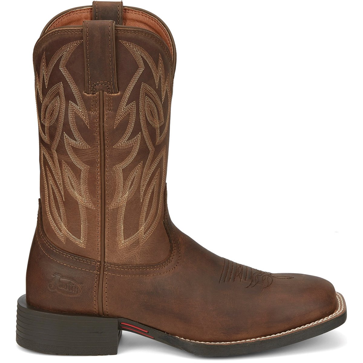 Justin® Canter 11" Western Boots - Dusky Brown