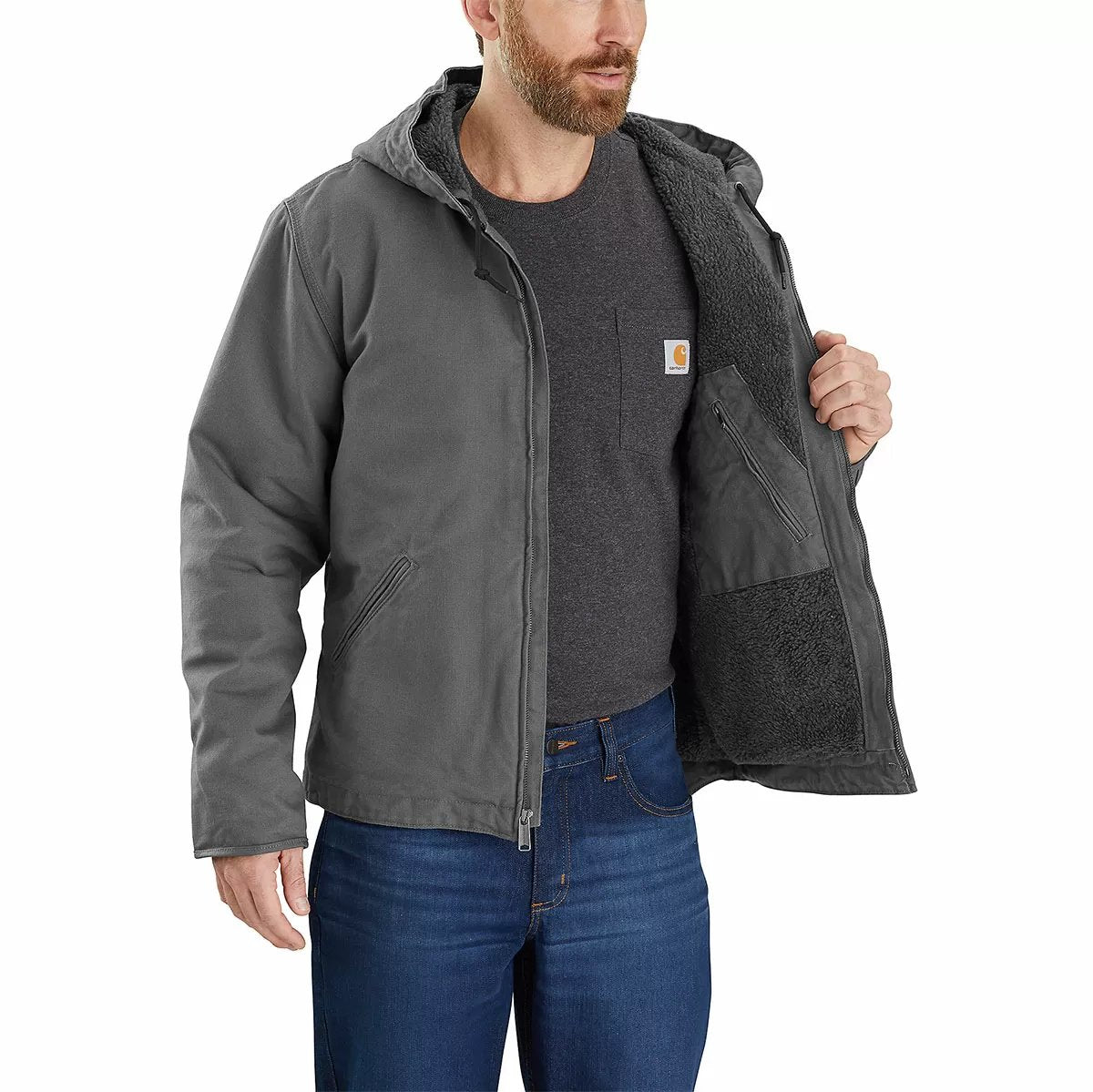 Carhartt® Washed Duck Sherpa Jacket