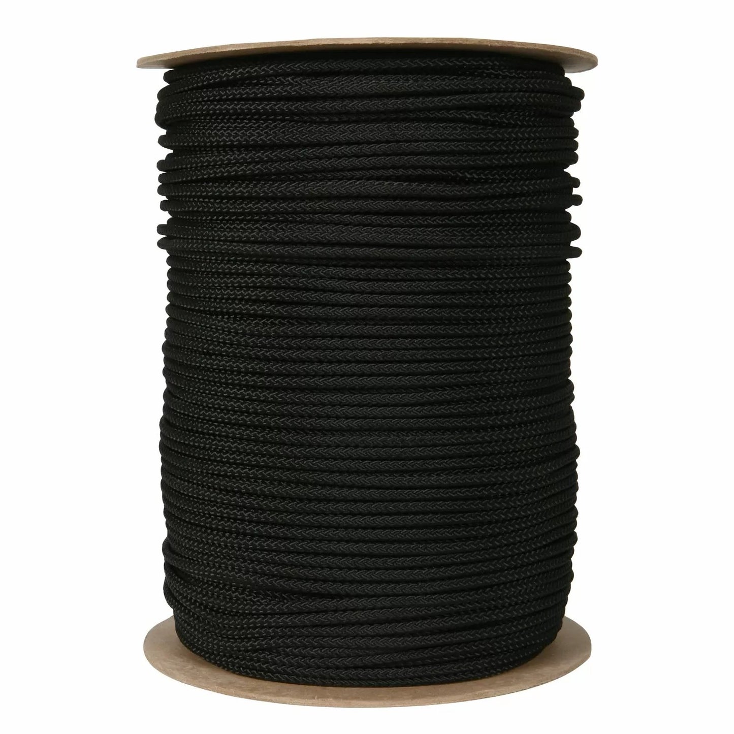 Black Nylon 3/16" Cord Very Low Stretch - 1000 Ft.