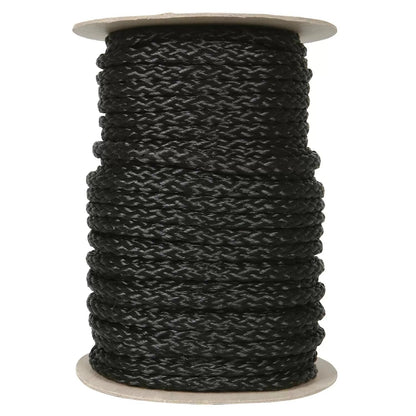 Polypropylene 3/8" Black Braid Rope