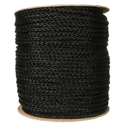 Polypropylene 3/8" Black Braid Rope