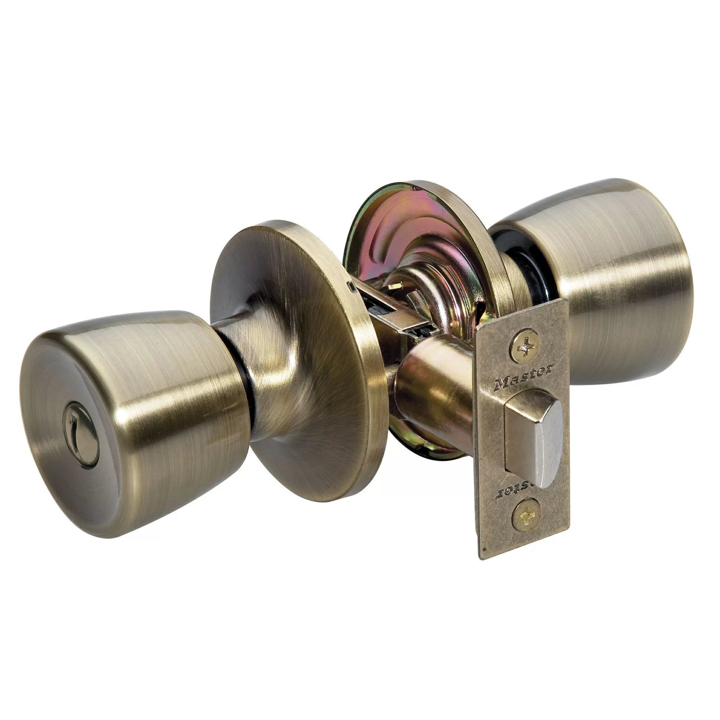 Master Lock® Antique Brass Bed Bath Door Knob