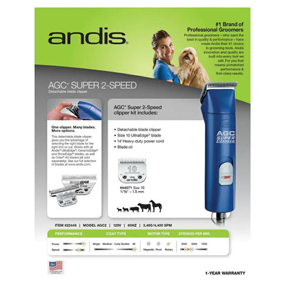 Andis® Super 2-Speed Detachable Blade Clipper