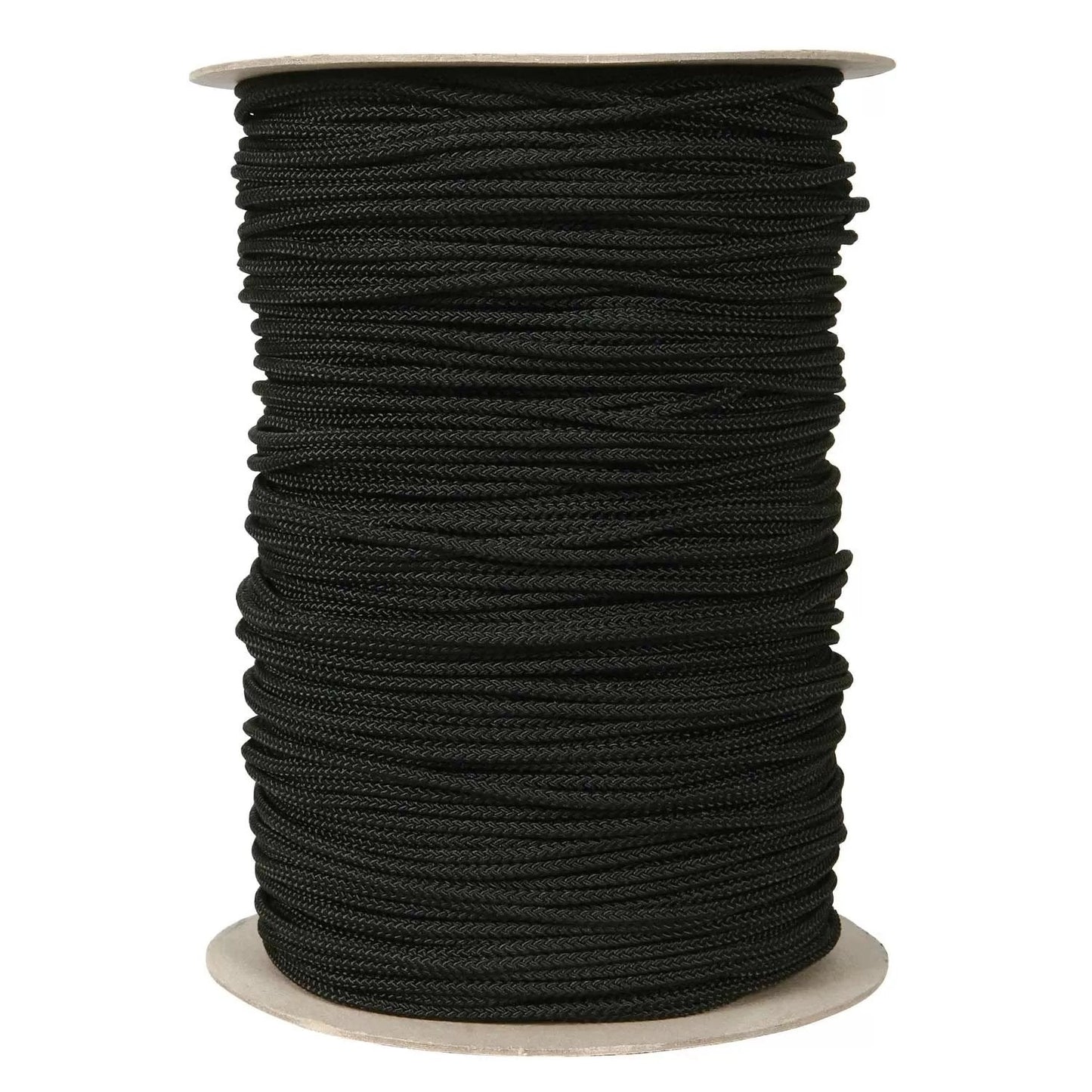 Black Nylon 3/16" Cord Low Stretch - 1000 Ft. - QC Supply - 