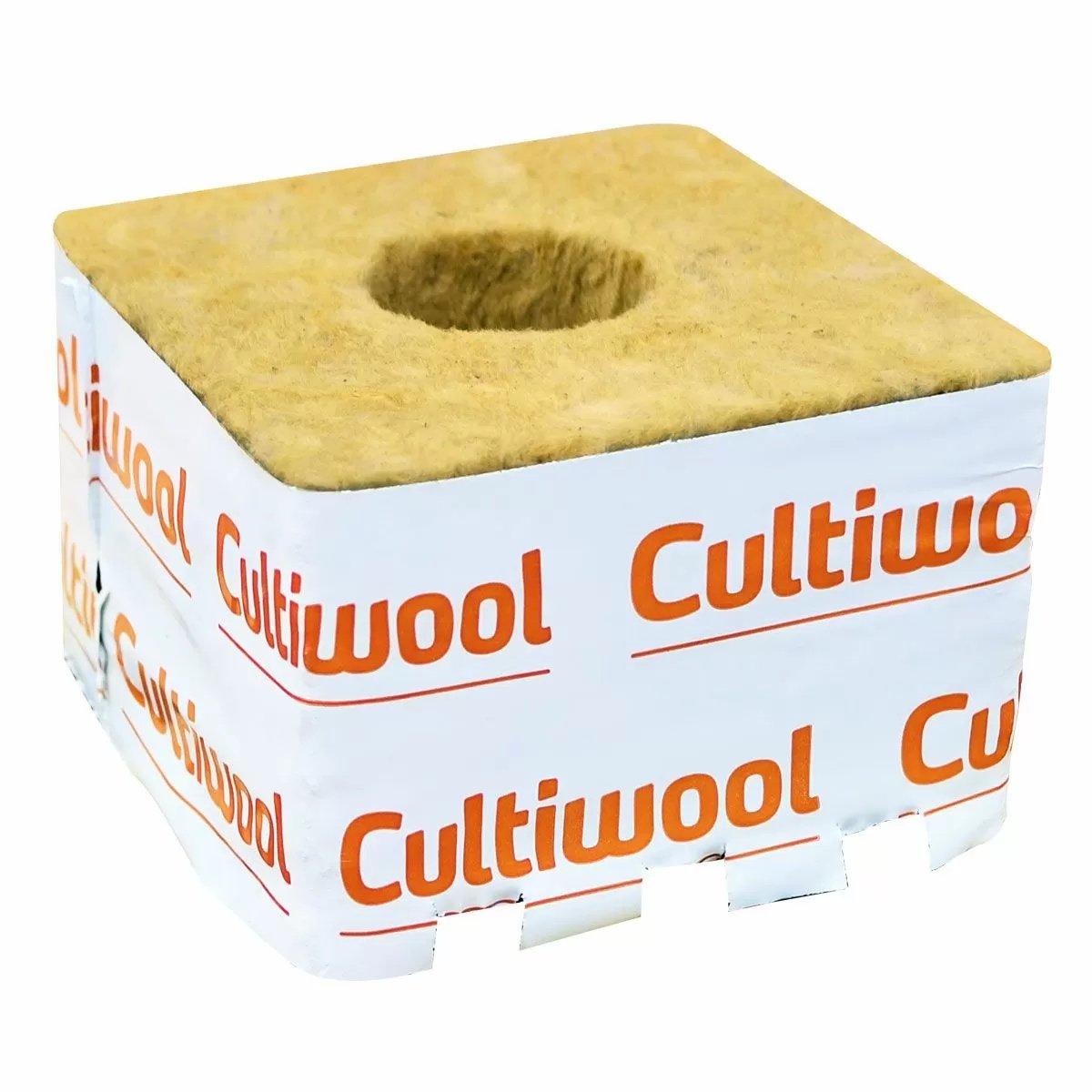 Cultiwool Substrate Block - 4'' x 4'' x 2.5'' - Full Case