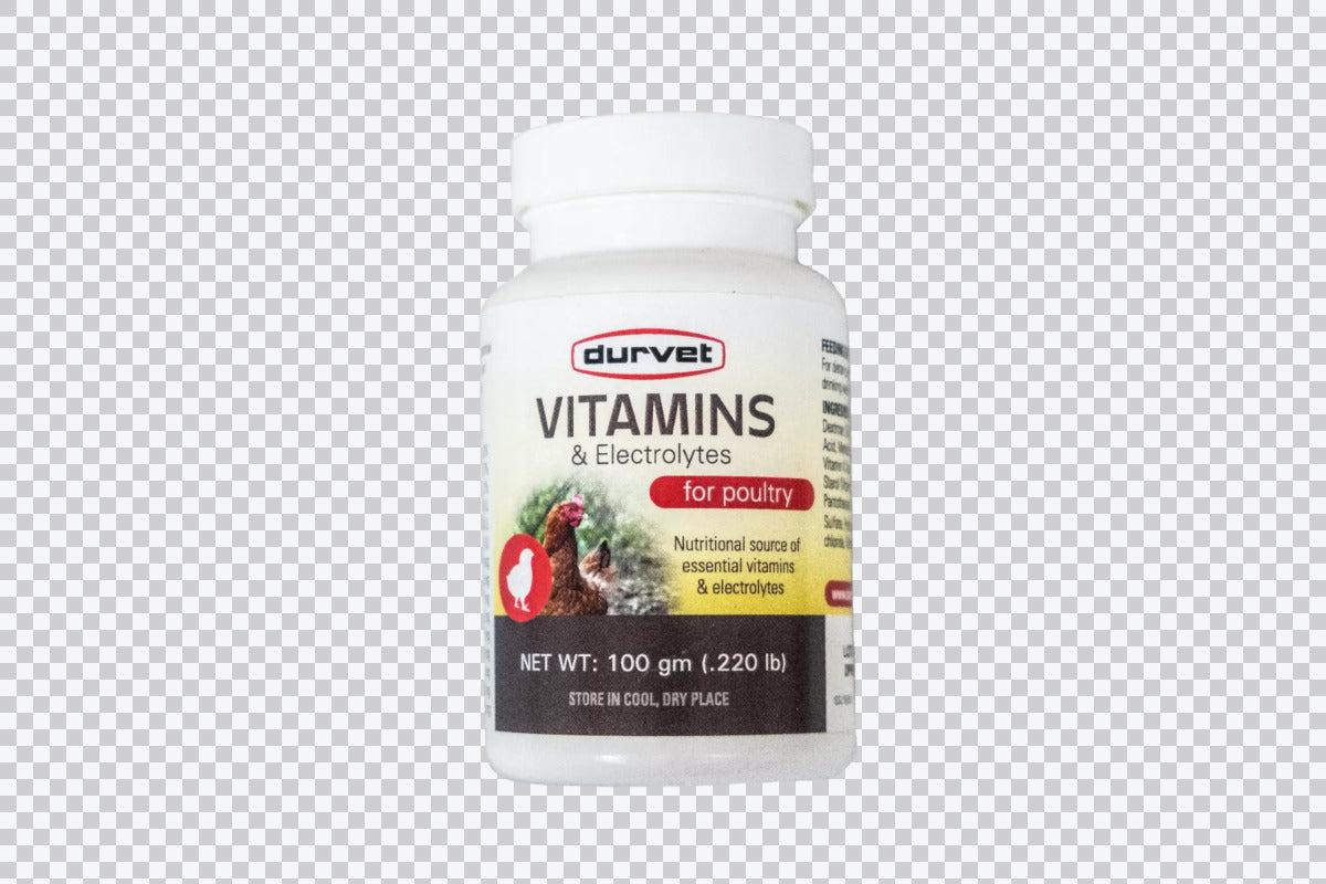 Durvet Vitamins & Electrolytes for Poultry - 100 Gm.