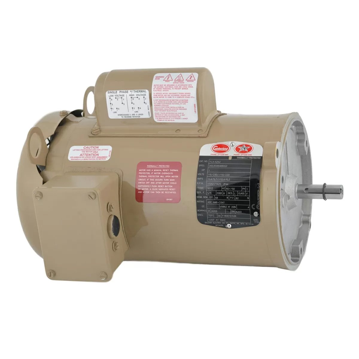 AP® Auger Drive Motor - 3/4 HP