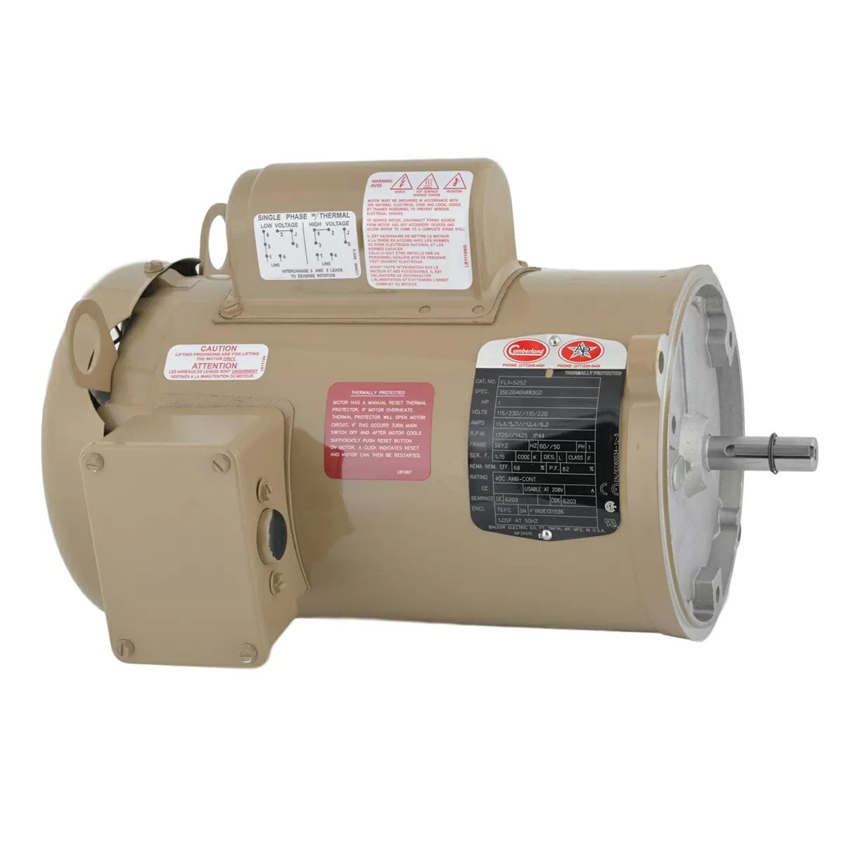 AP® Auger Drive Motor - 1 HP