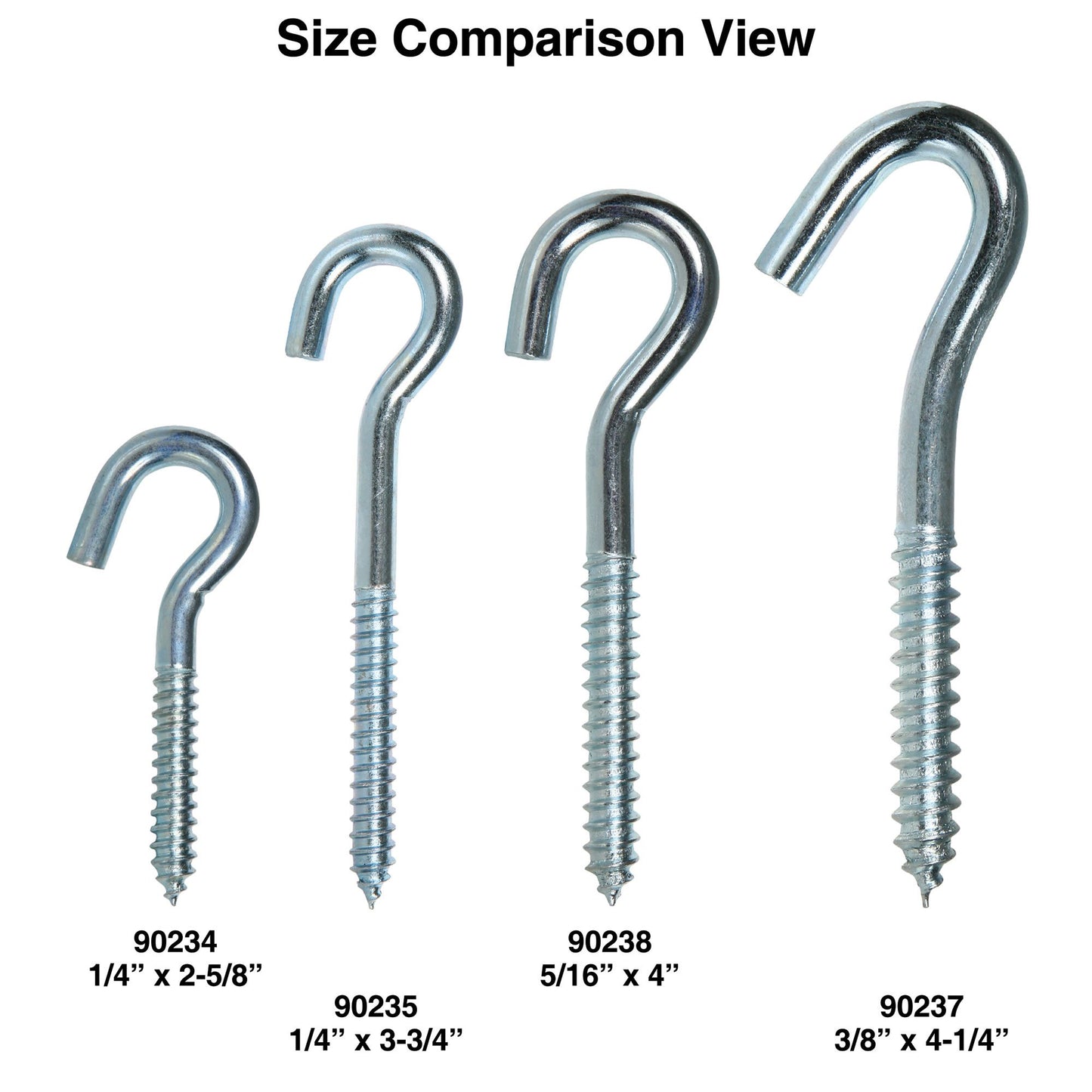 Zinc Coated Screw Hooks